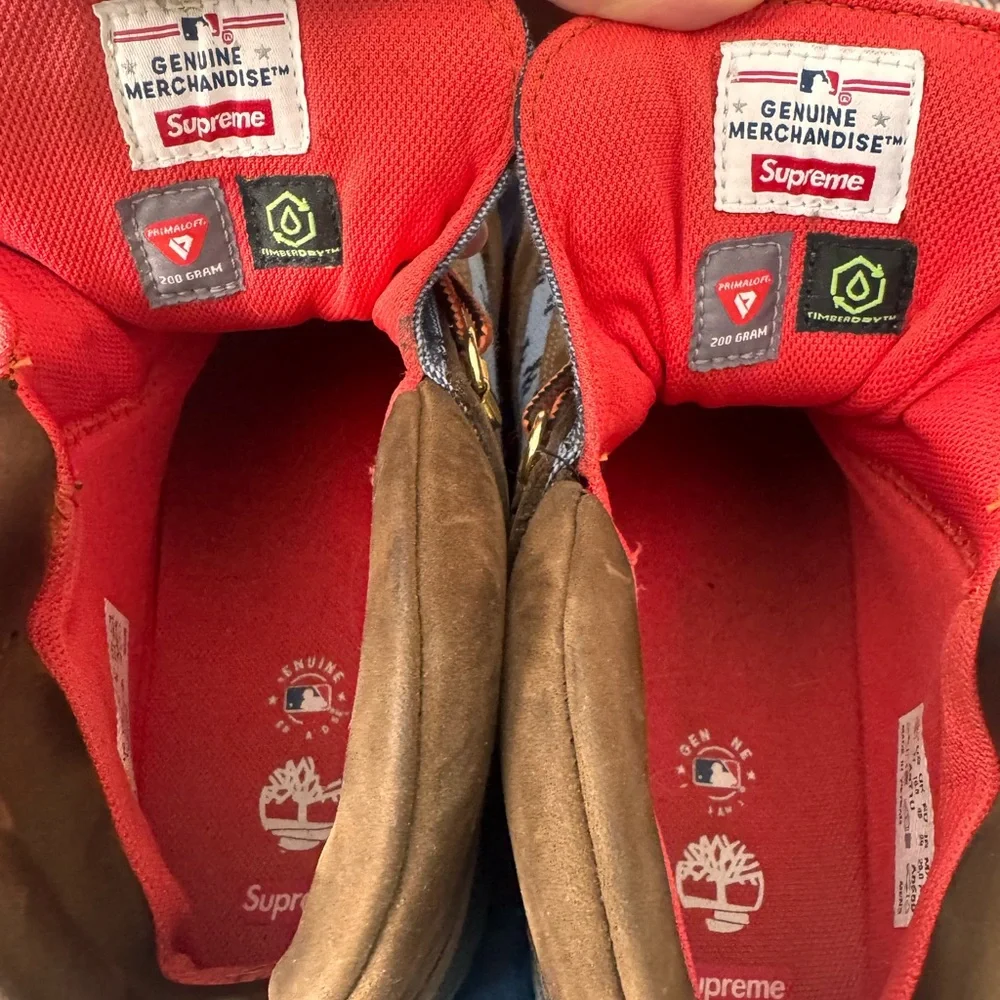 Supreme timberland Brown and blue Men's Boots - Picture 2 of 10